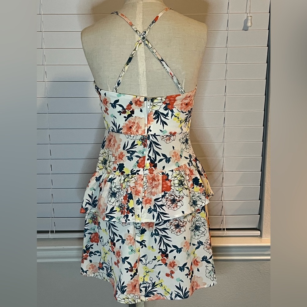 City Studio Foral Print Fit and Flare Dress - Picture 2 of 3
